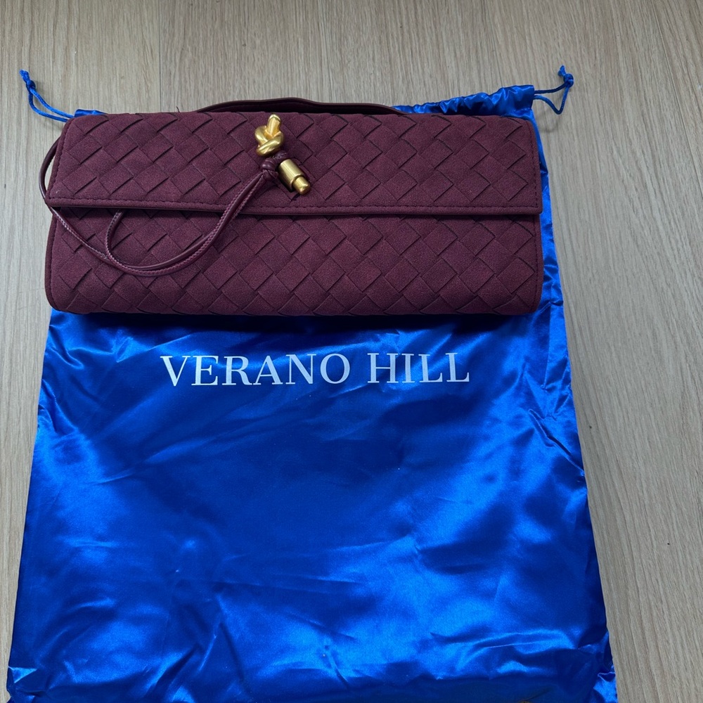 NEVER USED- Burgundy Clutch Bag